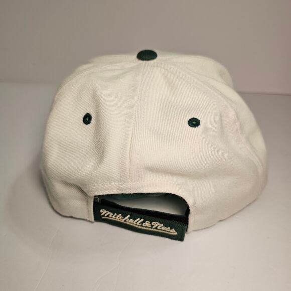 Mitchell & Ness Boston Celtics Larry Bird Snapback White Hat Cap Rare White - Picture 5 of 15